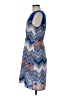 BCBGMAXAZRIA 100% Polyester Chevron-herringbone Blue Cocktail Dress Size 6 - photo 5