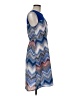 BCBGMAXAZRIA 100% Polyester Chevron-herringbone Blue Cocktail Dress Size 6 - photo 4