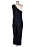 Express 100% Polyester Solid Black Jumpsuit Size M - photo 2