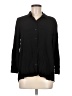 Zara TRF Black 3/4 Sleeve Button-Down Shirt Size M - photo 1