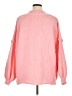 Unbranded 100% Polyester Solid Pink Pullover Sweater Size XL - photo 2