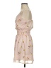 Row A 100% Polyester Floral Tan Cocktail Dress Size S - photo 5