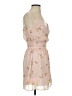 Row A 100% Polyester Floral Tan Cocktail Dress Size S - photo 4