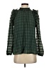 Entro 100% Polyester Green Long Sleeve Blouse Size S - photo 1