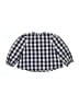 Crewcuts 100% Cotton Checkered-gingham Blue Long Sleeve Blouse Size 4 - 5 - photo 2