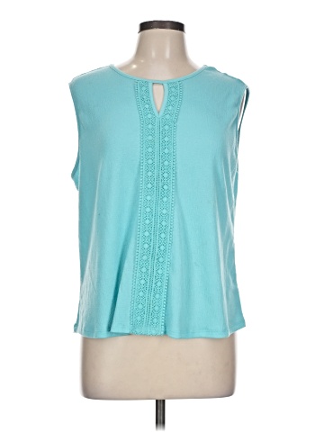 Indigo Rose Sleeveless T-Shirt (view 1)