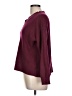 Nine West Solid Burgundy Pullover Sweater Size L - photo 5