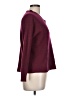 Nine West Solid Burgundy Pullover Sweater Size L - photo 4