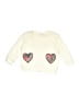 Nannette Hearts Ivory Sweatshirt Size 6-9 mo - photo 1