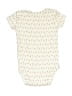 Carter's 100% Cotton Print Ivory Short Sleeve Onesie 3-6 MO / 6 MO - photo 2