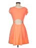 Snap Solid Orange Cocktail Dress Size M - photo 2