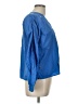 Natura Blue Long Sleeve Blouse Size L - photo 4
