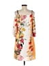 Gabby Skye Floral Multi Color Orange Casual Dress Size 8 - photo 2