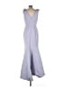 Amsale 100% Polyester Gray Purple Cocktail Dress Size 12 - photo 2