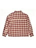 Zara Plaid Burgundy Long Sleeve Button-Down Shirt Size 9 - 10 - photo 2