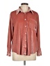 Zeagoo Metallic Burgundy Long Sleeve Blouse Size L - photo 1