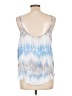 AaKaa 100% Polyester Blue Sleeveless Blouse Size L - photo 2