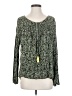 Roxy Green Long Sleeve Blouse Size S - photo 1