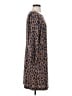 Ann Taylor Animal Print Brown Casual Dress Size S - photo 4
