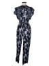 Rebecca Taylor Paisley Blue Gray Jumpsuit Size 4 - photo 2