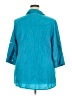 Fashion Bug Teal 3/4 Sleeve Button-Down Shirt Size 2X - photo 2