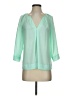 DKNYC Green 3/4 Sleeve Blouse Size S - photo 1