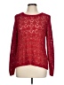 Christopher & Banks 100% Polyester Hearts Red Pullover Sweater Size L - photo 1