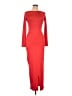 Shein 100% Polyester Red Casual Dress Size L - photo 1