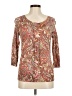 Talbots Paisley Brown 3/4 Sleeve Top Size M - photo 1