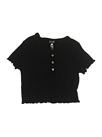 Aqua Short Sleeve Henley (view 1)