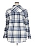 Gap 100% Cotton Plaid Blue 3/4 Sleeve Button-Down Shirt Size XXL - photo 2
