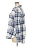 Gap 100% Cotton Plaid Blue 3/4 Sleeve Button-Down Shirt Size XXL - photo 5