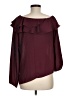 maette 100% Polyester Burgundy 3/4 Sleeve Blouse Size M - photo 2