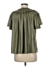Momni 100% Polyester Green Short Sleeve Blouse Size M - photo 2