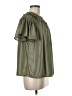 Momni 100% Polyester Green Short Sleeve Blouse Size M - photo 4