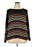 Chelsea & Theodore 100% Acrylic Stripes Black Pullover Sweater Size 2X - photo 1