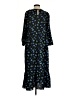 Glamorous 100% Polyester Blue Black Casual Dress Size 2 - photo 2