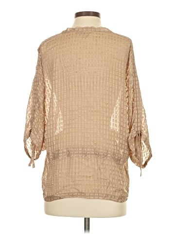 Zoa 3/4 Sleeve Silk Top (view 2)