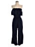 Hollister 100% Viscose Solid Blue Jumpsuit Size S - photo 1