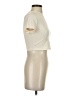 Shein Ivory Short Sleeve Turtleneck Size 4 - photo 4