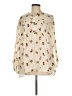 Nikasha Floral Ivory Long Sleeve Blouse Size L - photo 1
