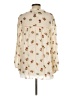 Nikasha Floral Ivory Long Sleeve Blouse Size L - photo 2
