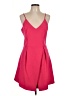 GB Solid Pink Cocktail Dress Size L - photo 1