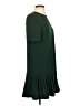 Zara 100% Polyester Solid Green Casual Dress Size S - photo 4