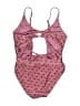 Assorted Brands Hearts Pink One Piece Swimsuit Size M - photo 2
