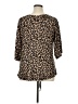 Assorted Brands Brown 3/4 Sleeve Blouse Size XL - photo 2
