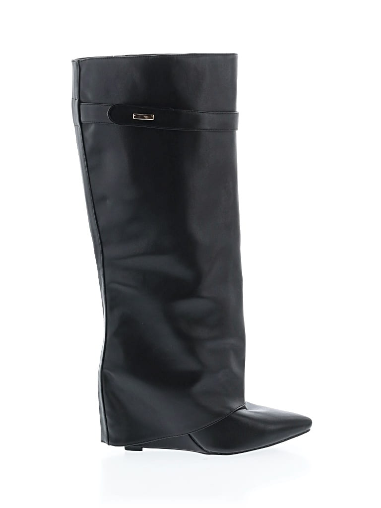 Pre-owned Unbranded Boots In Black