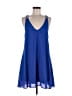 Dainty Hooligan 100% Polyester Solid Blue Casual Dress Size M - photo 1