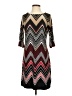 Studio One Chevron-herringbone Burgundy Cocktail Dress Size S - photo 1