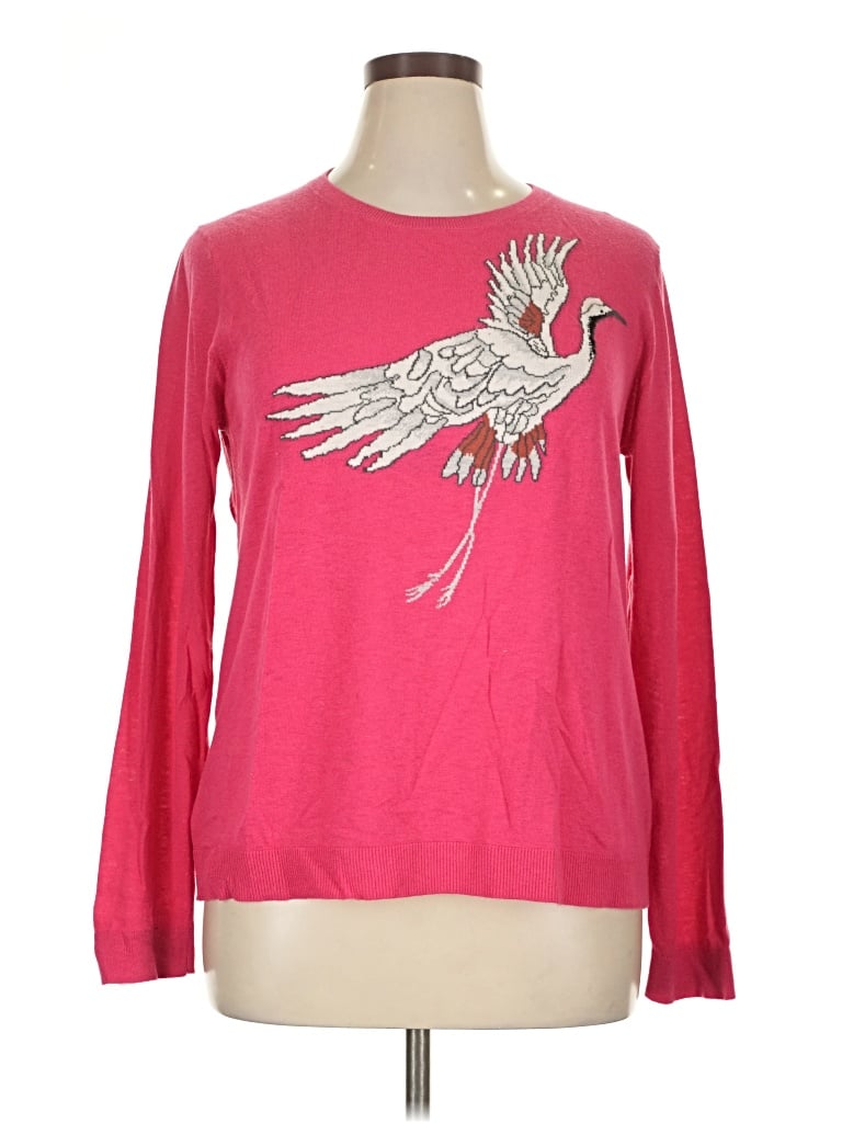 Pre-owned Ann Taylor Loft Pullover Sweater In Pink